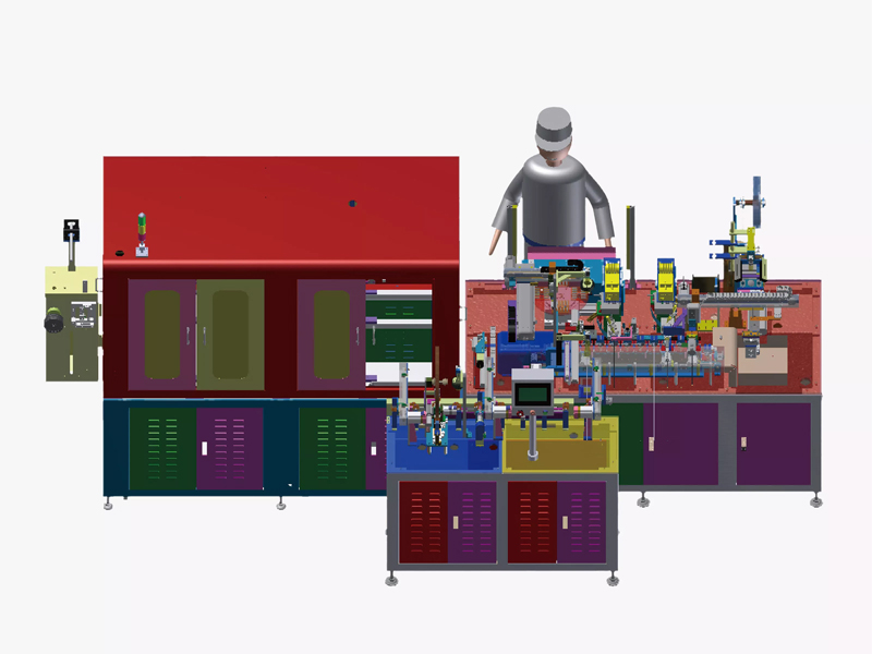 铁件天线自动焊接贴标生产线